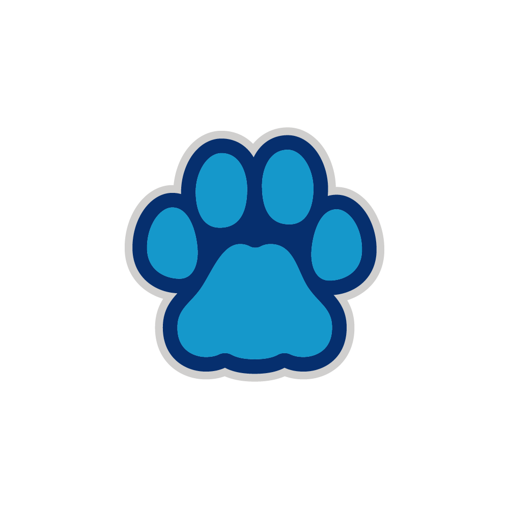 college mascot design bobcat paw