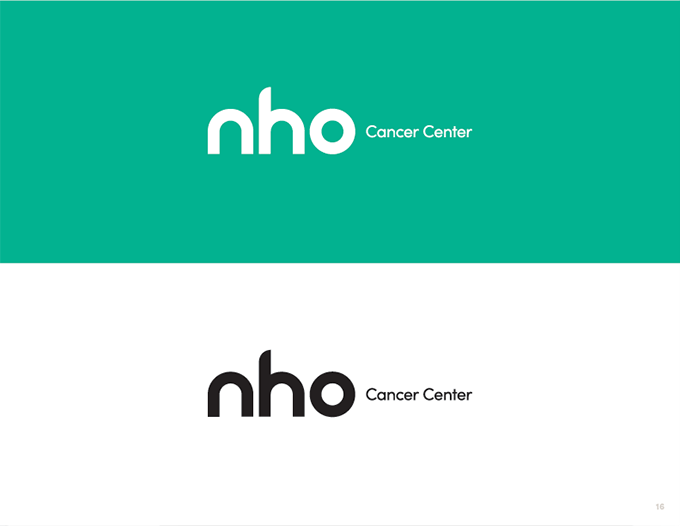 healthcare brand guide cancer center logo alternate colors