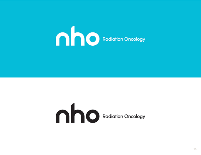 healthcare brand guide radiation oncology logo alternate colors
