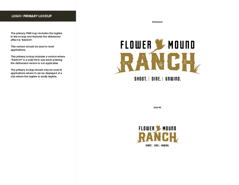 flower mound ranch brand guide logo lockup