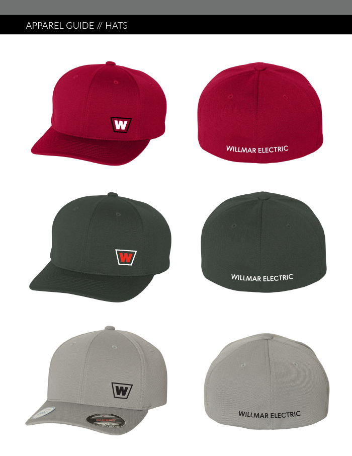 branded willmar electric apparel guide stocking hats