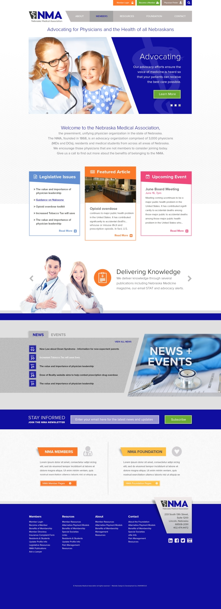 nebraska medical association website home page