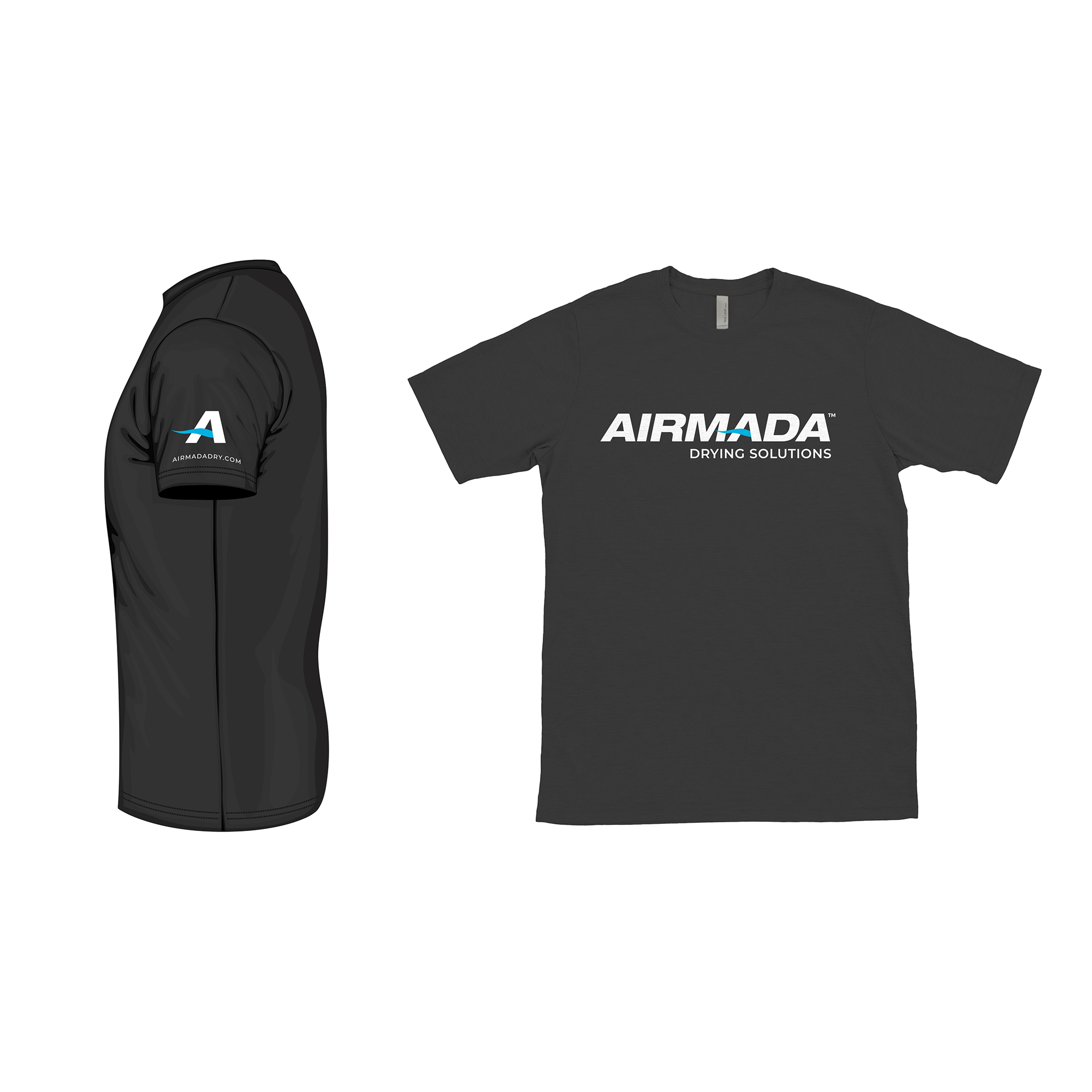 branded apparel with logo - black shirt