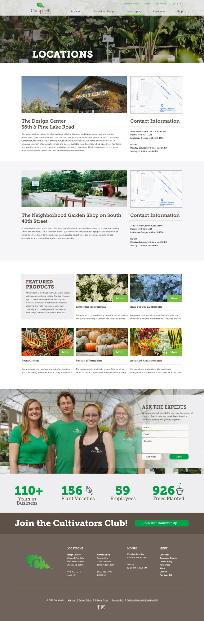 campbells landscaping website locations