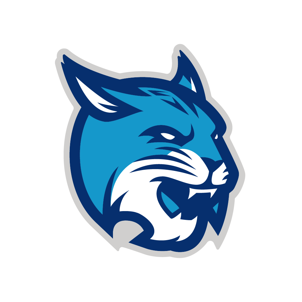 college mascot design bobcat logo head