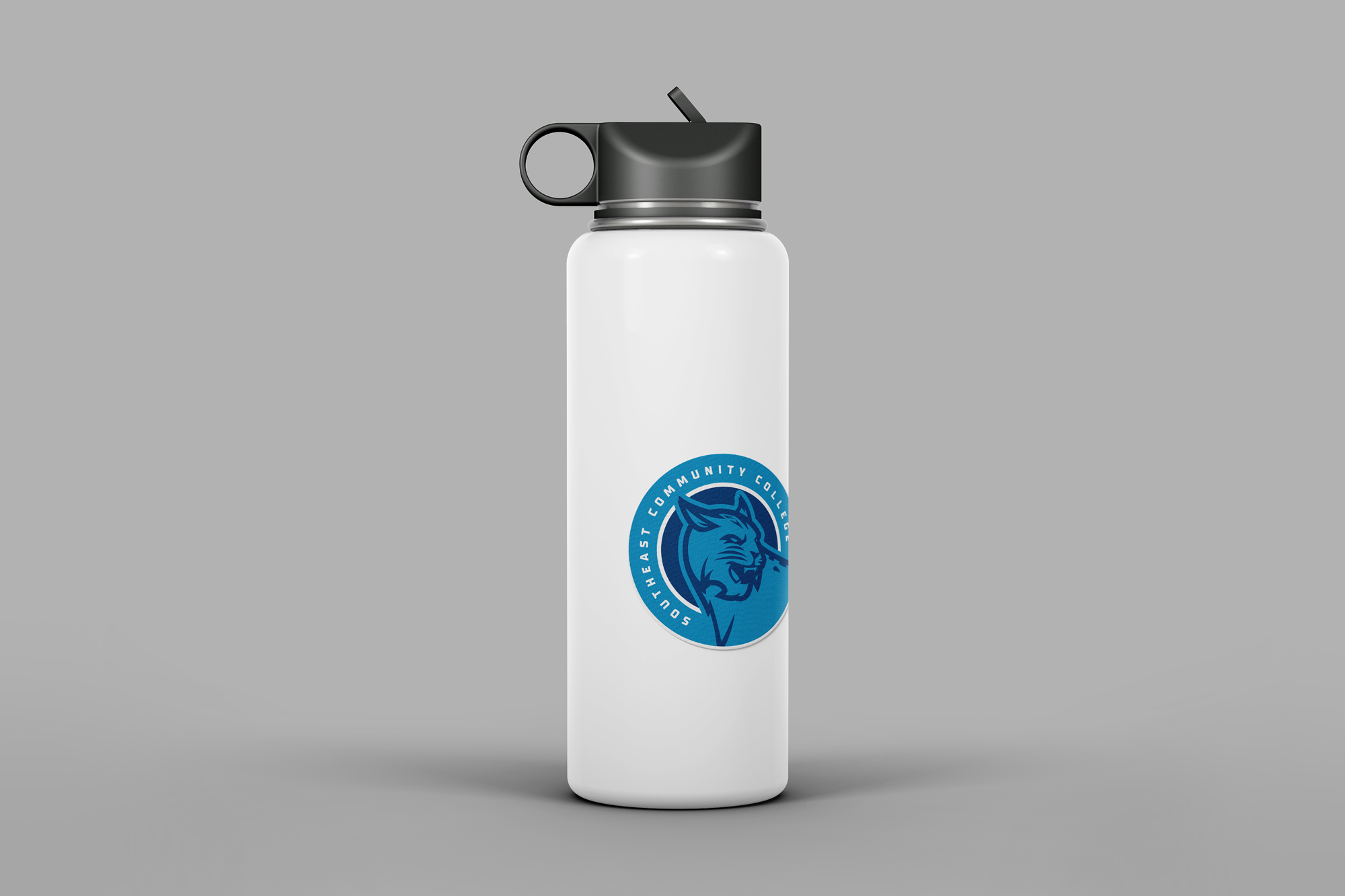college mascot design water bottle