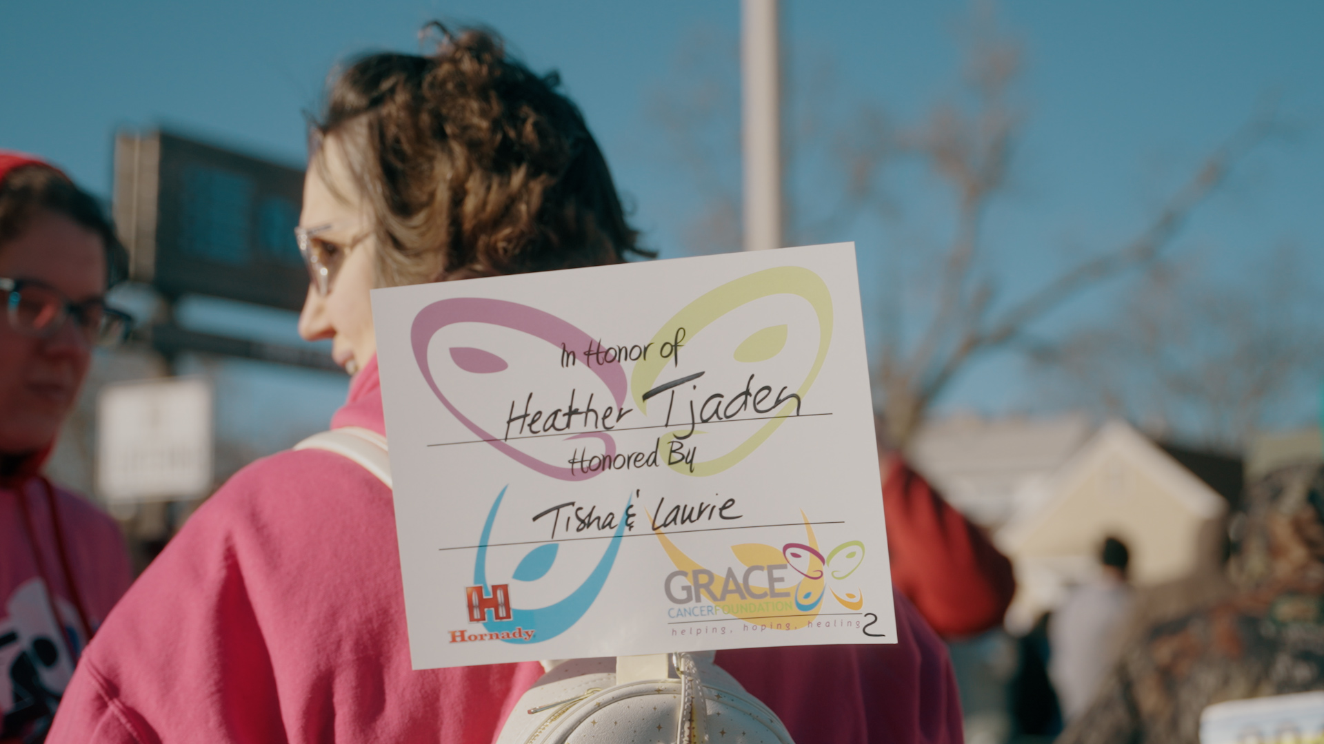 Heather at the RACE for GRACE event