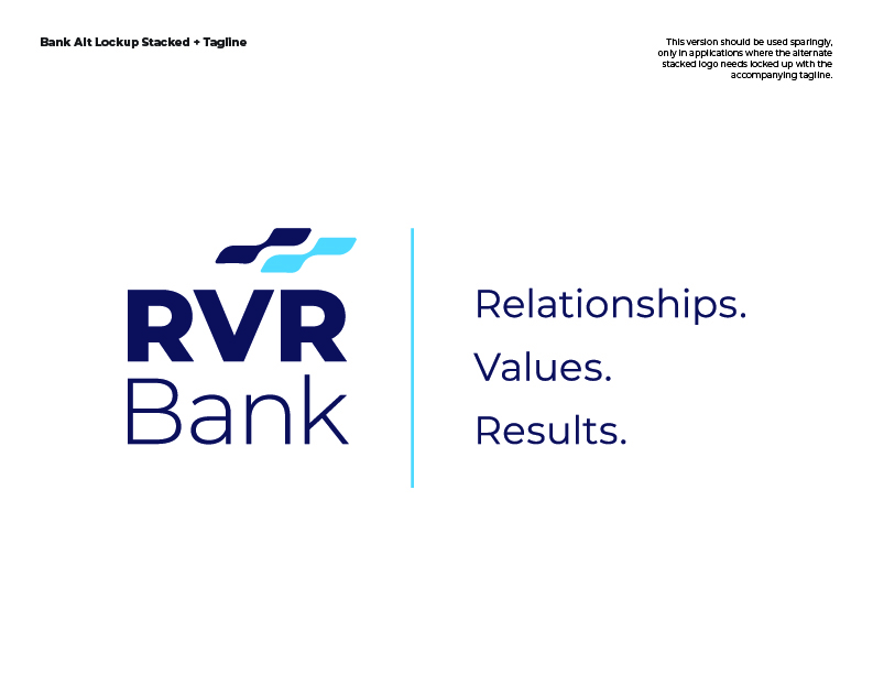bank logo design vertical with tagline
