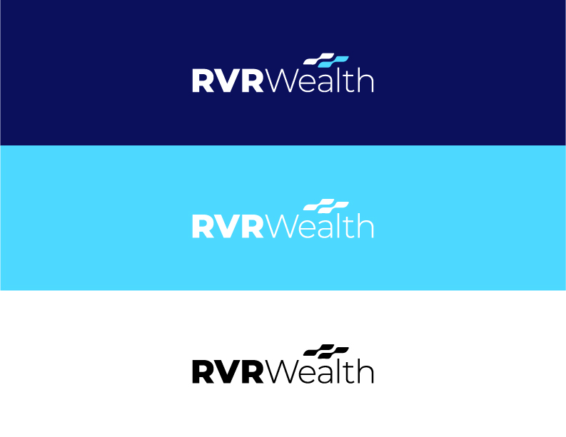 bank logo design horizontal wealth color options