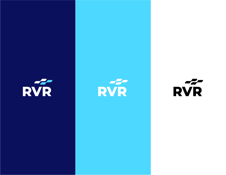 bank logo design vertical color options rvr only