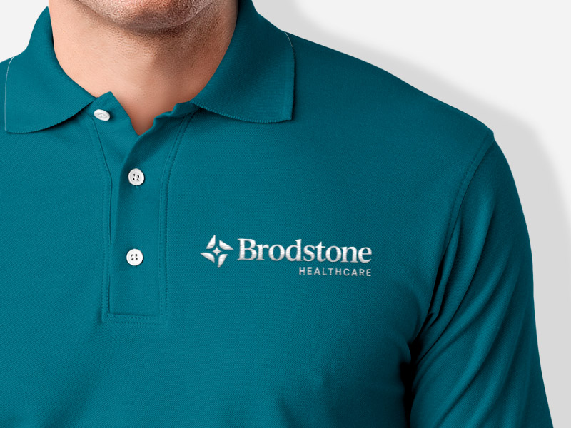 brodstone healthcare branded shirt