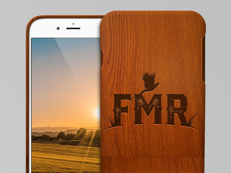 FMR hunting brand logo on phone case