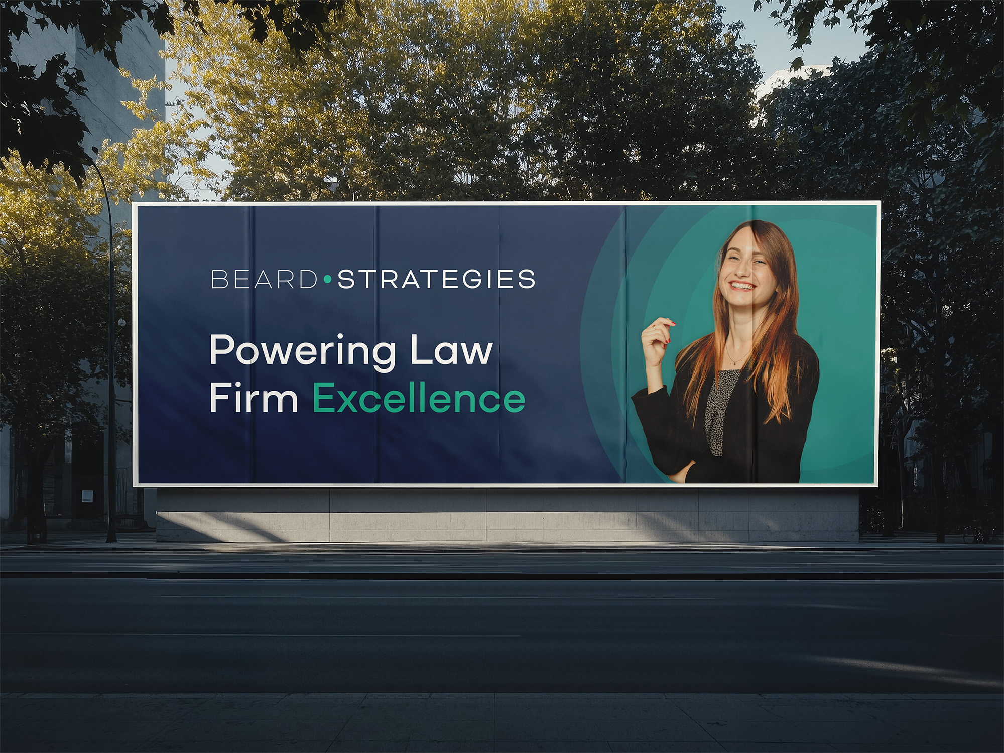 Beard Strategies branded billboard