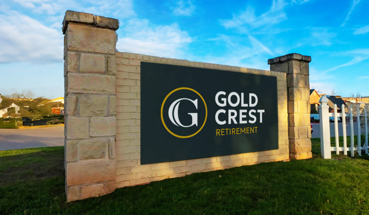 gold crest sign