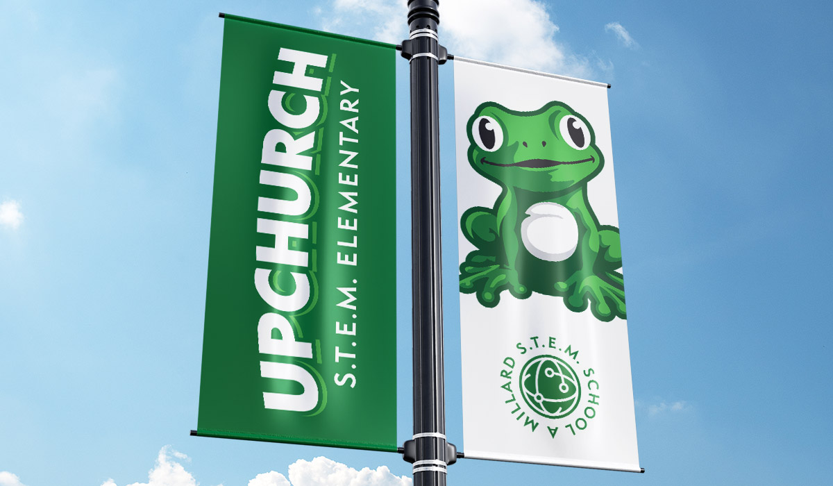 upchurch s.t.e.m. elementary pole banners