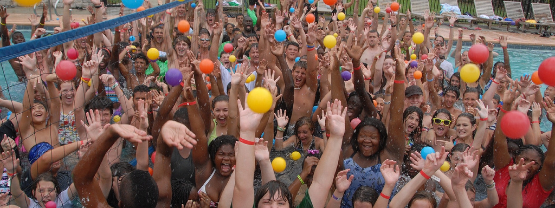 group of kids at YFC event