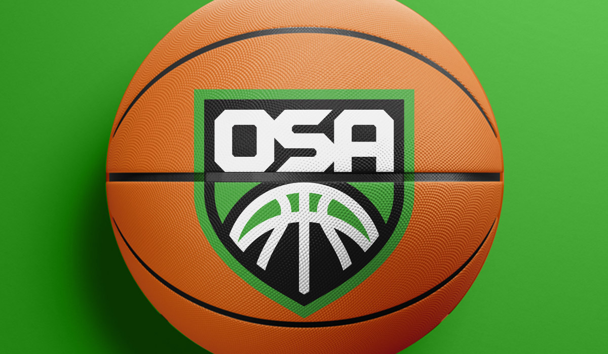 osa logo on basketball