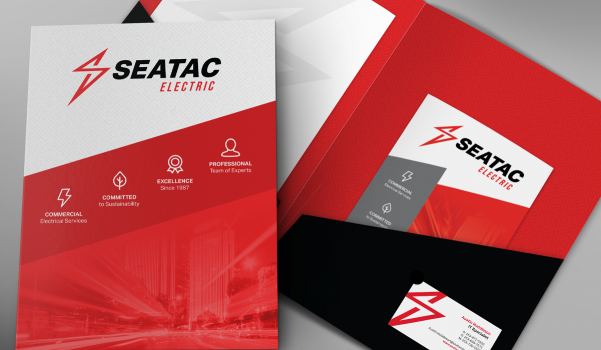 seatac branded folder design