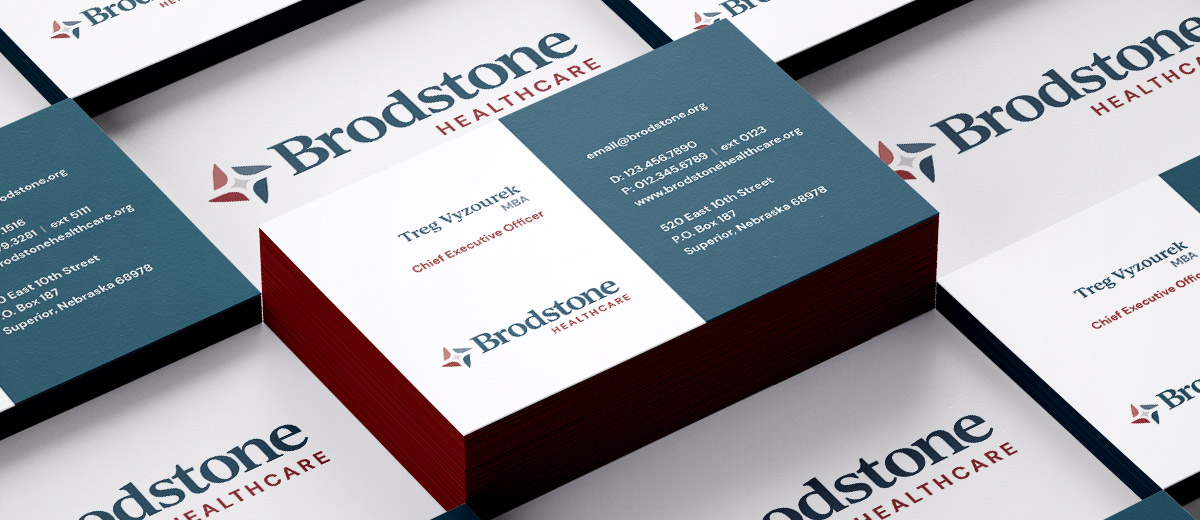 brodstone healthcare branded business cards