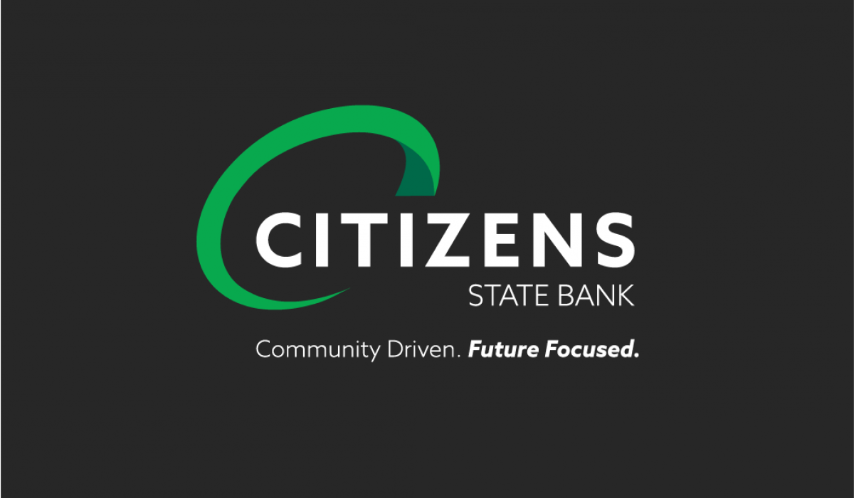 citizens state bank logo and tagline
