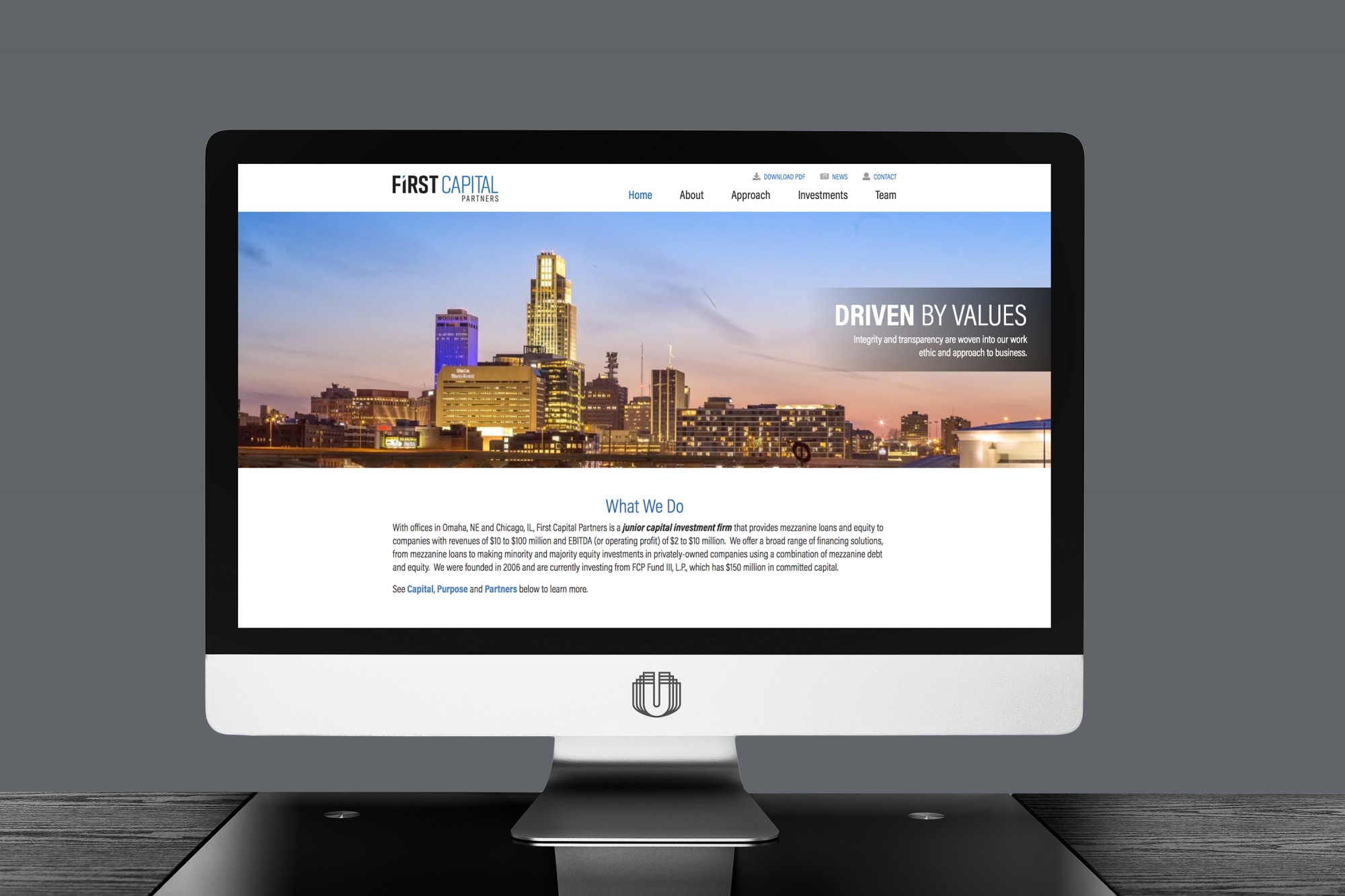 investment website design
