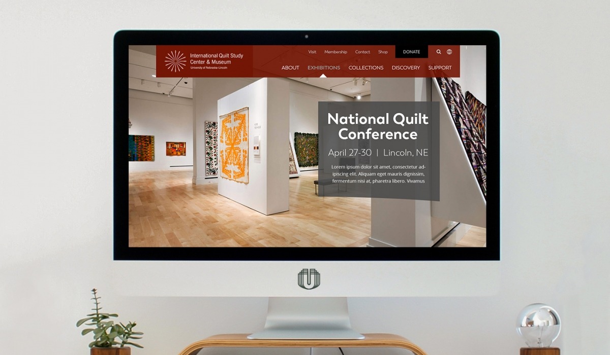 non-profit website design on desktop computer