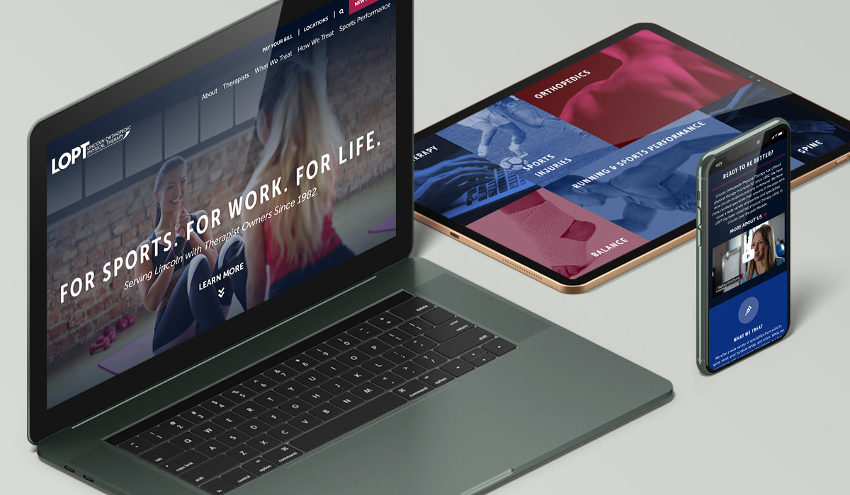 lopt web design all screen mockup