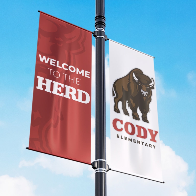 cody elementary pole banners