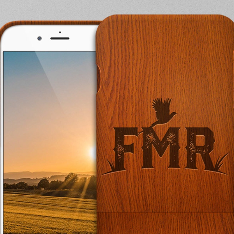 FMR hunting brand logo on phone case