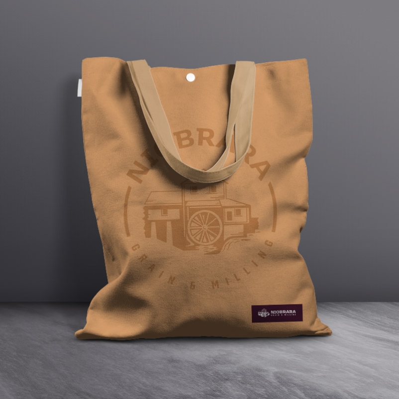 niobrara grain & milling canvas bag