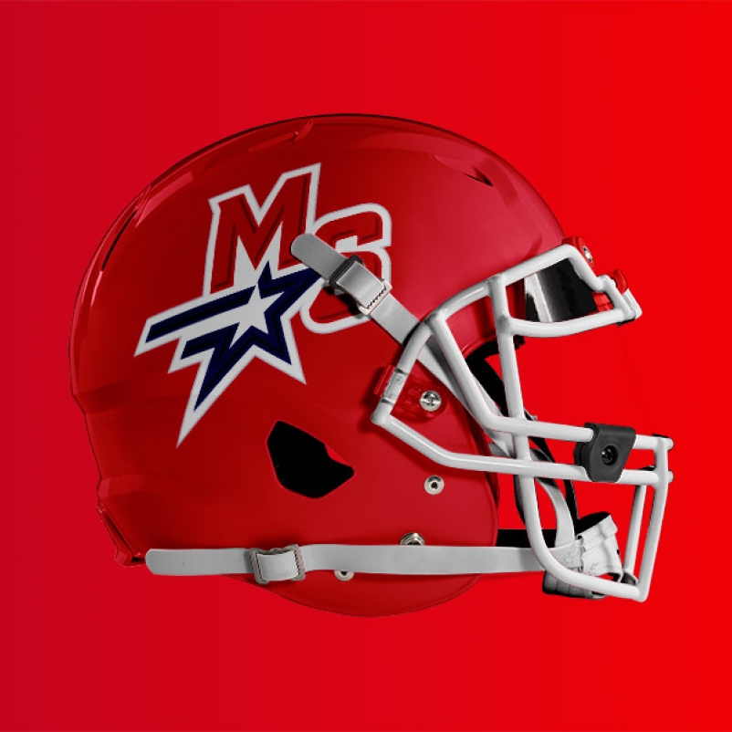 millard south high school logo on football helmet