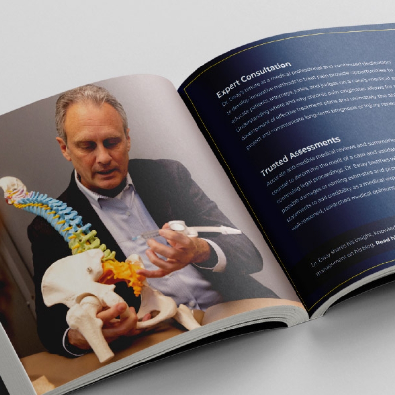 medical legal consulting brand book interior pages