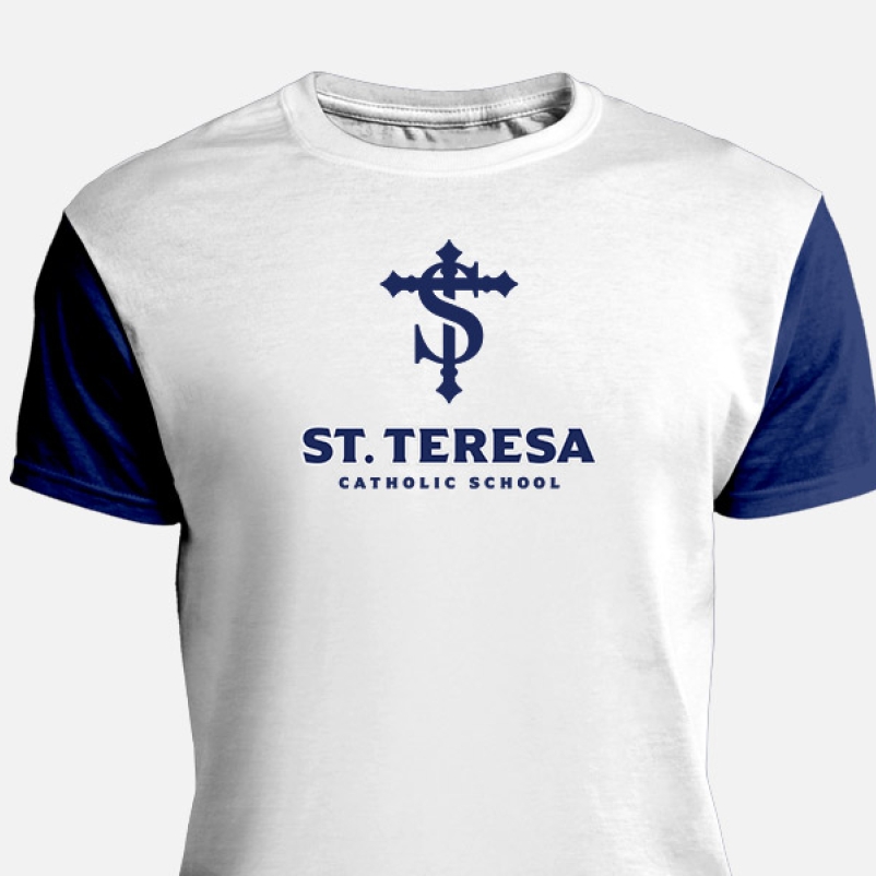 branded school shirt