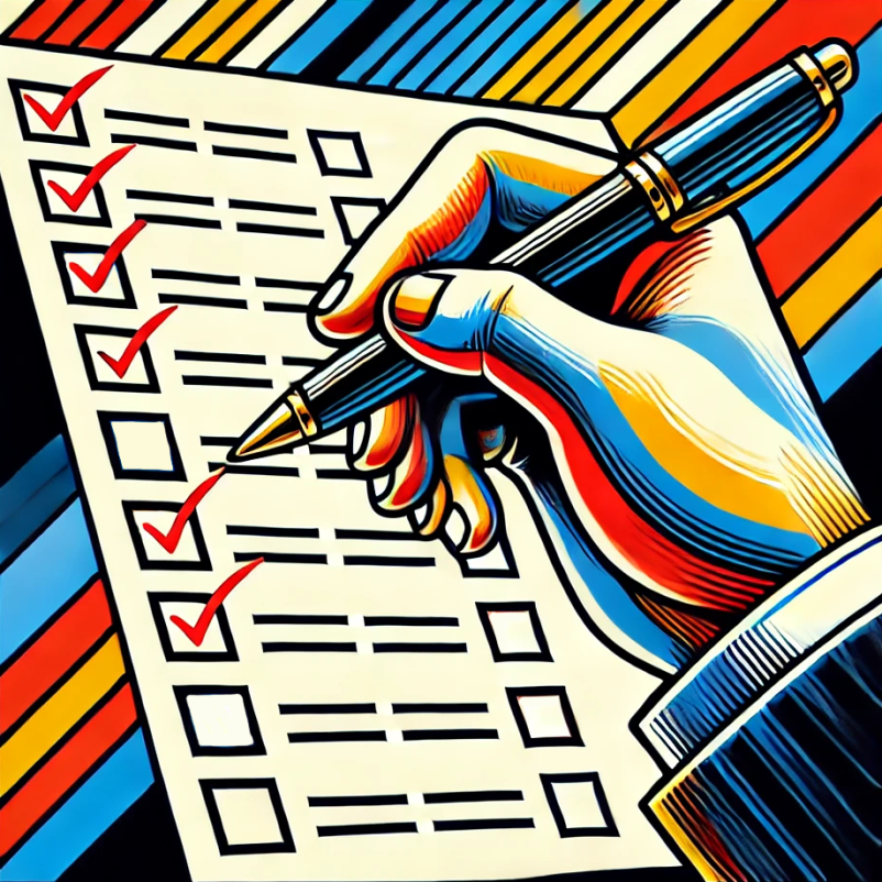 brand assessment illustration checklist design