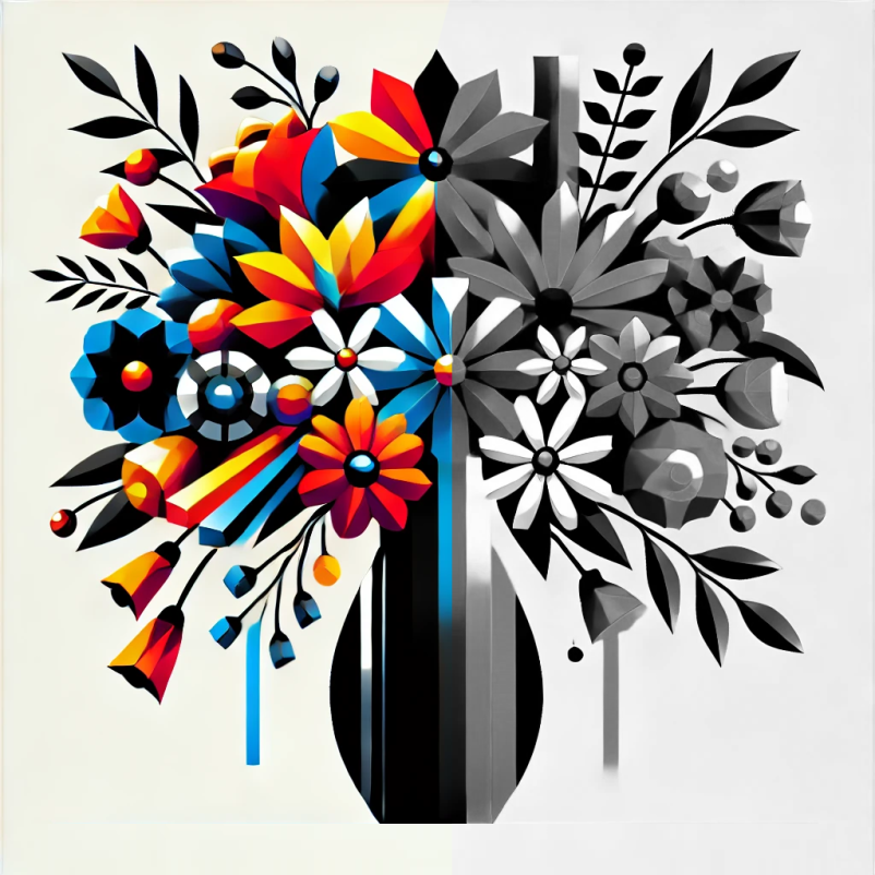 branding vs blanding flowers illustration
