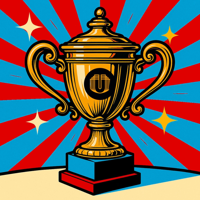 illustration of a digital strategy trophy