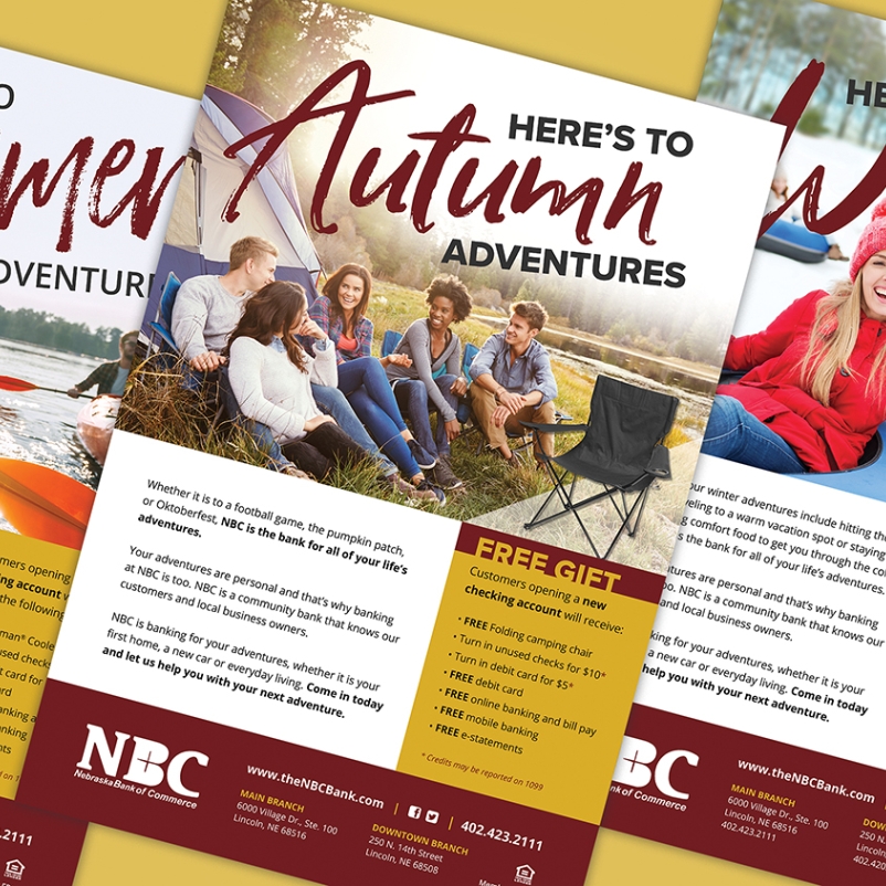 bank posters graphic design