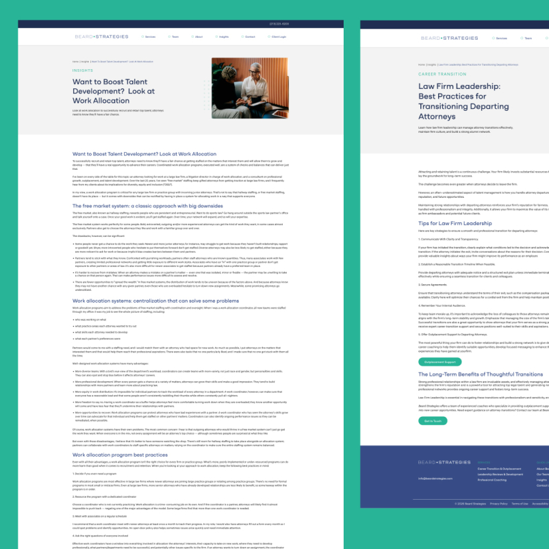 Work allocation blog post on Beard Strategies website