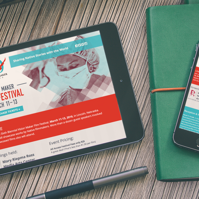 non-profit branded website mobile