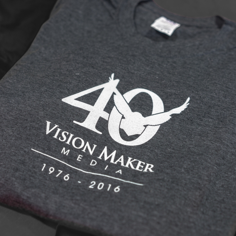 anniversary logo design on shirt