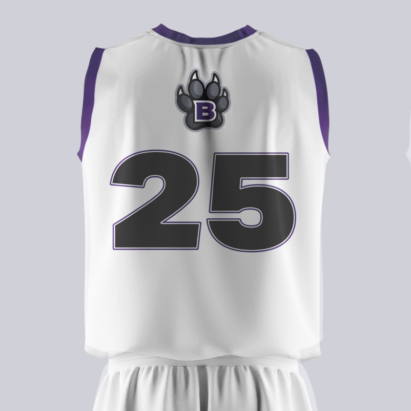 beadle middle school basketball jersey white