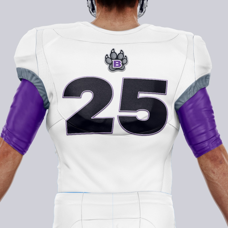 beadle middle school football jersey white