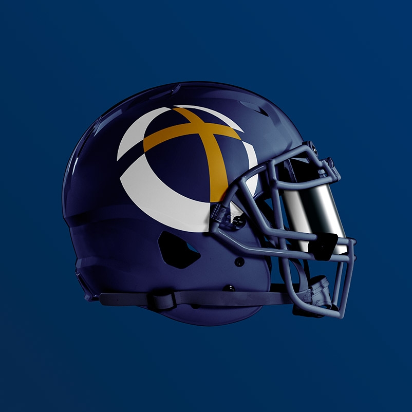 lincoln lutheran football helmet
