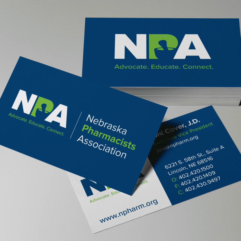 pharmacy branded business card