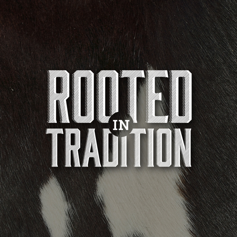 campaign logo on cow skin