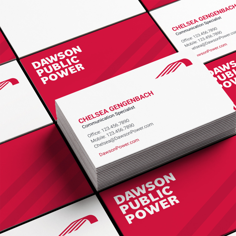 Dawson Public Power Collateral Business Cards