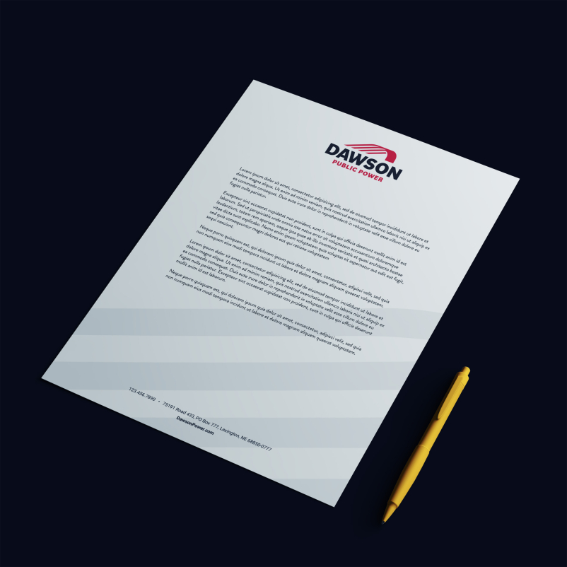 Dawson Public Power Collateral Letterhead