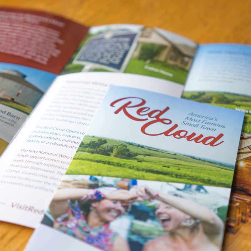 red cloud community brochure design