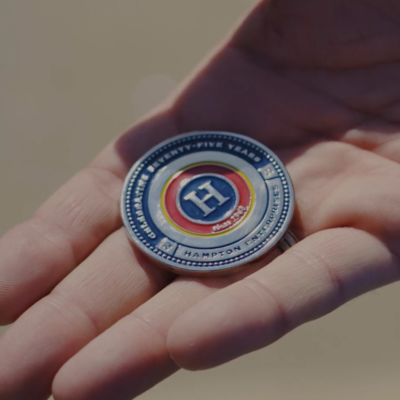 75th Anniversary Branded Coin front