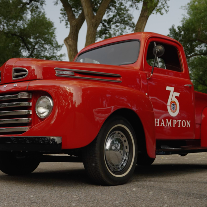 commemorative anniversary truck front